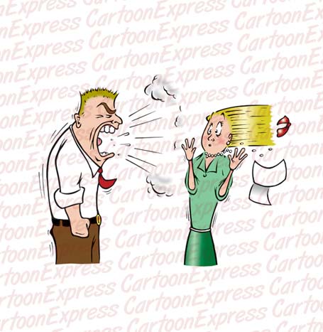 office boss yelling